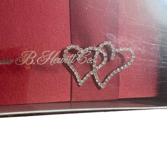 Hortense B. Hewitt Co. Red Satin Guestbook Heart Rhinestones Wedding Event NEW - Picture 2 of 4